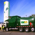 Camion per rifiuti alimentati dal bio-gas