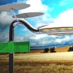 Lampione stradale eolico e fotovoltaico